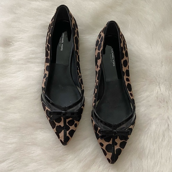 Michael Kors Collection Calf Hair Leopard Flats - Picture 3 of 12